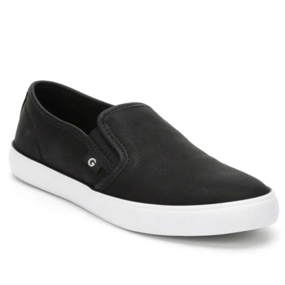 ⭐️GUESS: G By Guess Women’s Leather Low Top Slip On Sneakers Sz 6.5